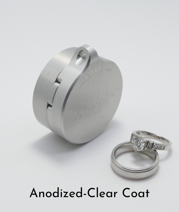 Sterling Silver Diamond Love Lock Ring